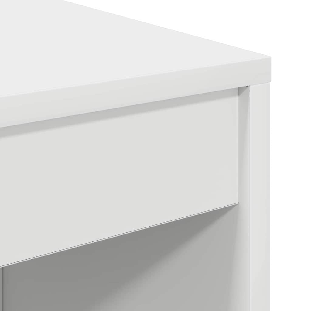 Schreibtisch mit Schubladen 2 pcs Weiß