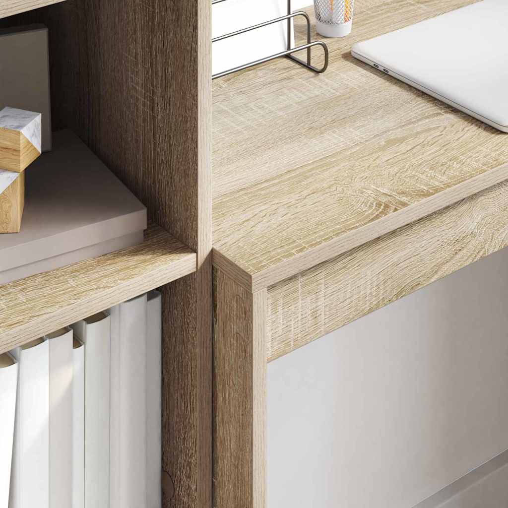 Desk with drawers 2 pcs Sonoma oak