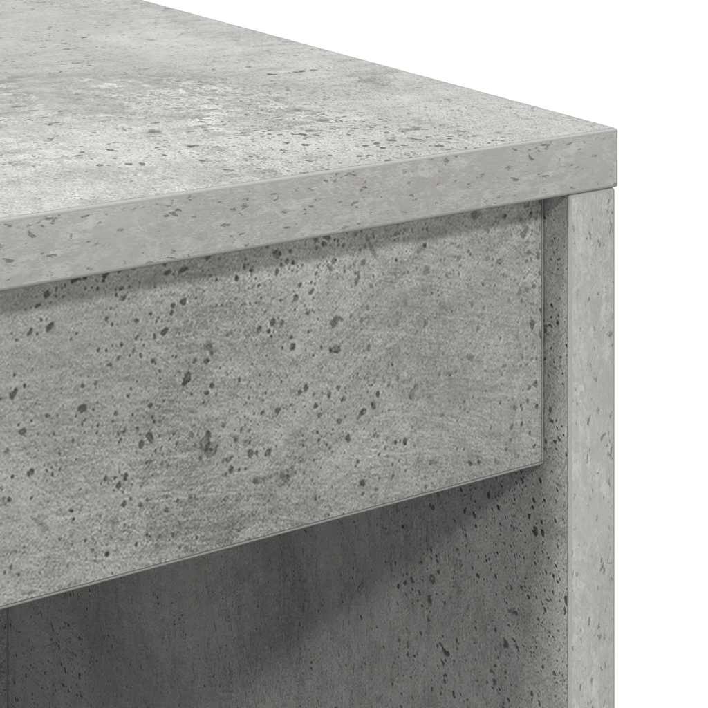 Schreibtisch mit Schubladen 2 pcs Beton Grau
