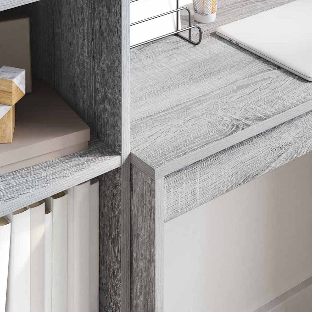 Desk with drawers 2 pcs Sonoma Grey
