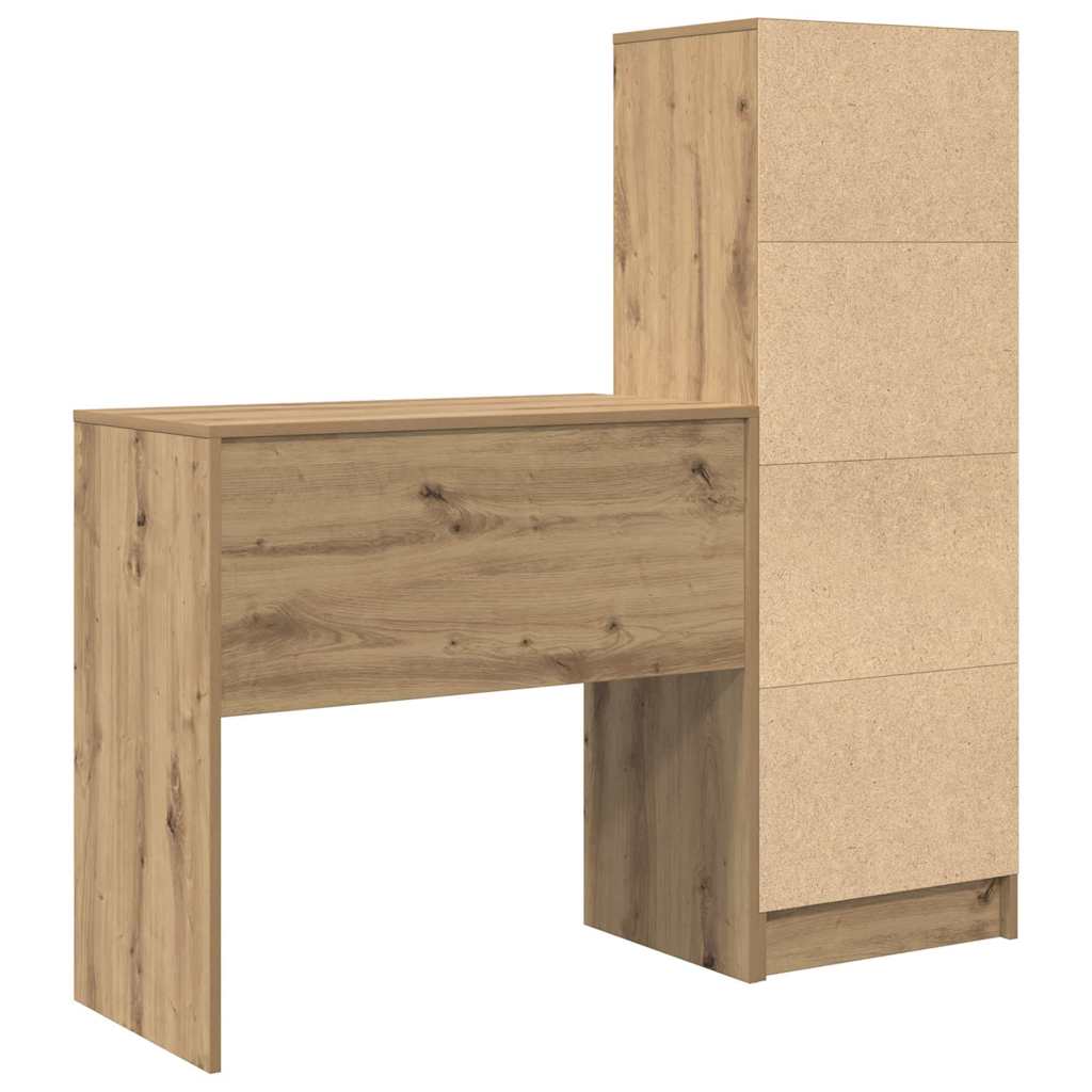 Schreibtisch mit Schubladen 2 pcs Artisan-Eiche