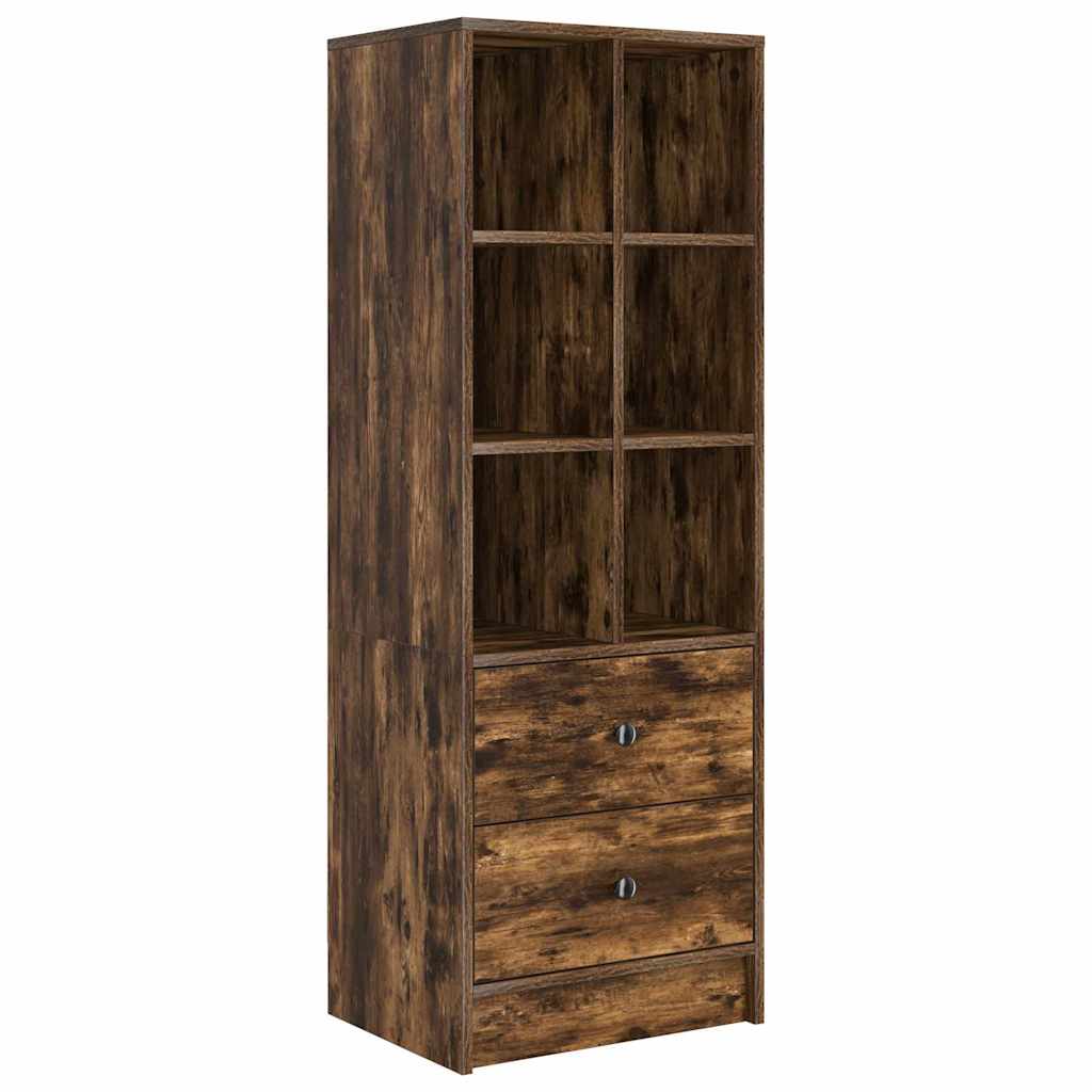 Schreibtisch mit Schubladen 2 pcs Geräucherte Eiche