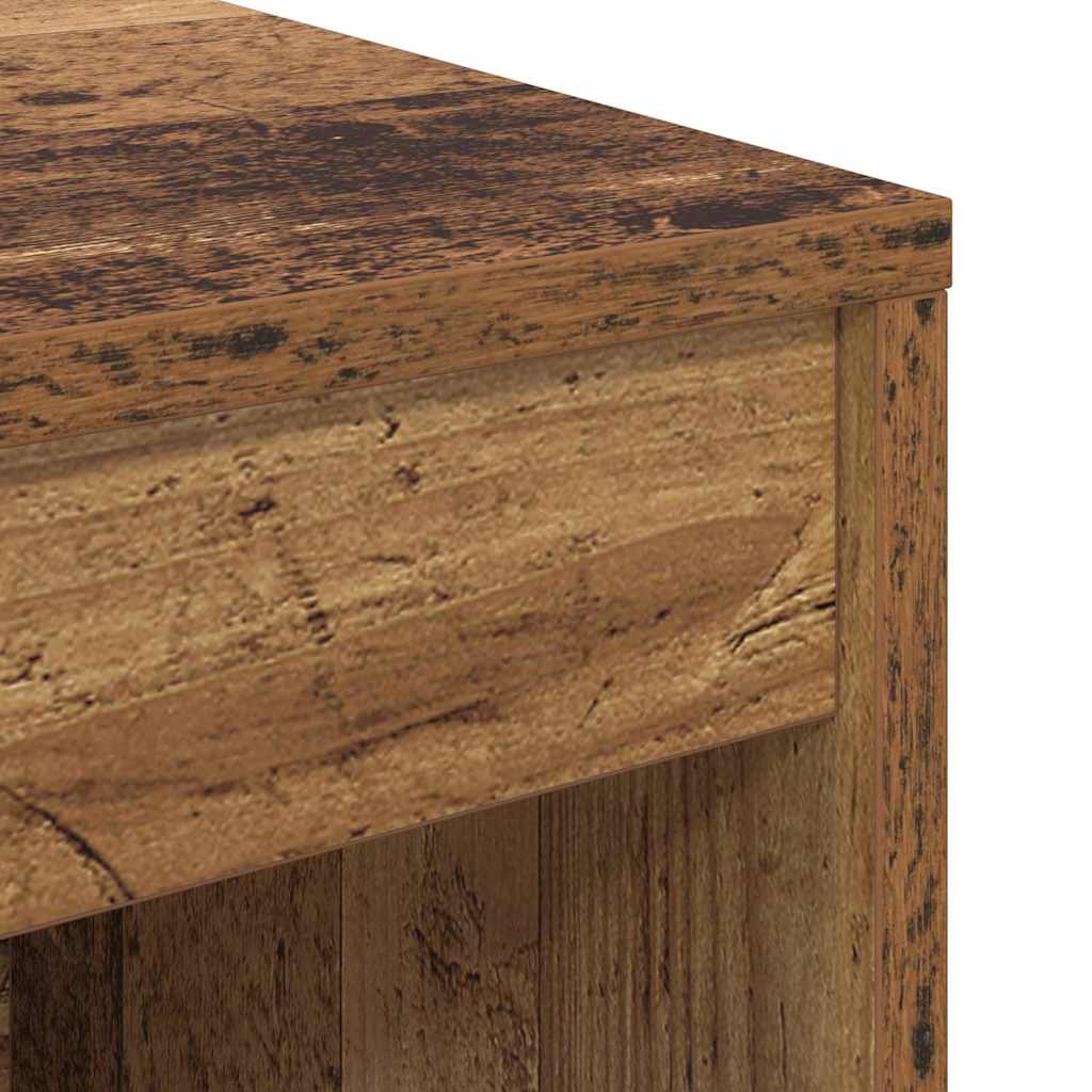 Desk with Drawers 2 pcs Reclaimed Wood