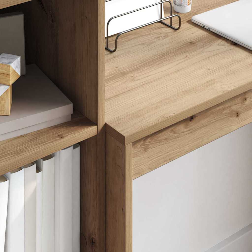 Bureau avec tiroirs 2 pcs Chêne Artisan