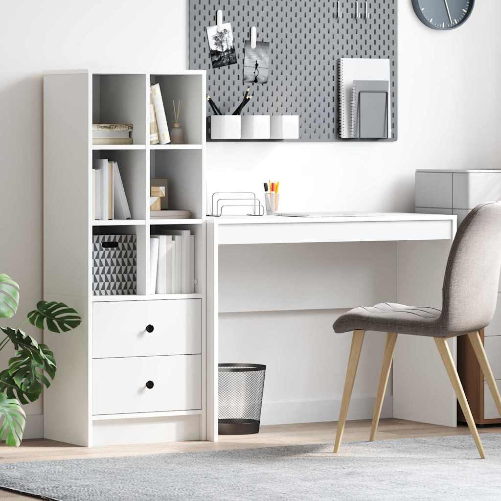 Desk with drawers 2 pcs White