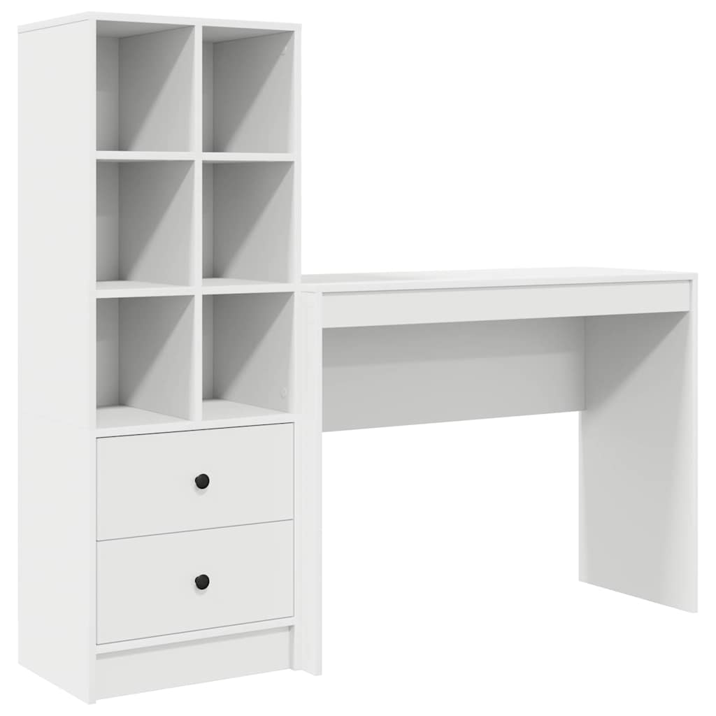 Desk with drawers 2 pcs White