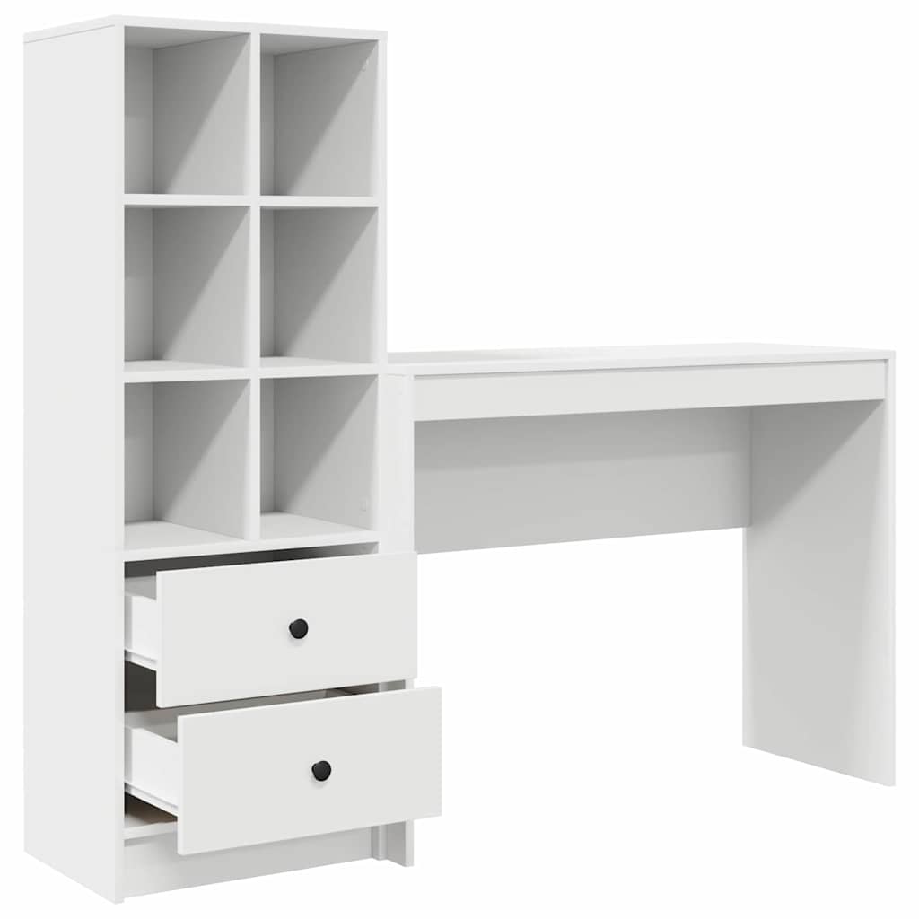 Desk with drawers 2 pcs White