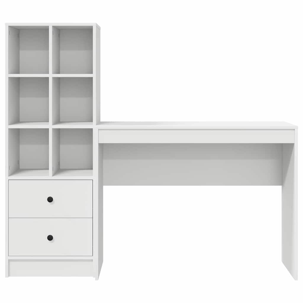 Desk with drawers 2 pcs White
