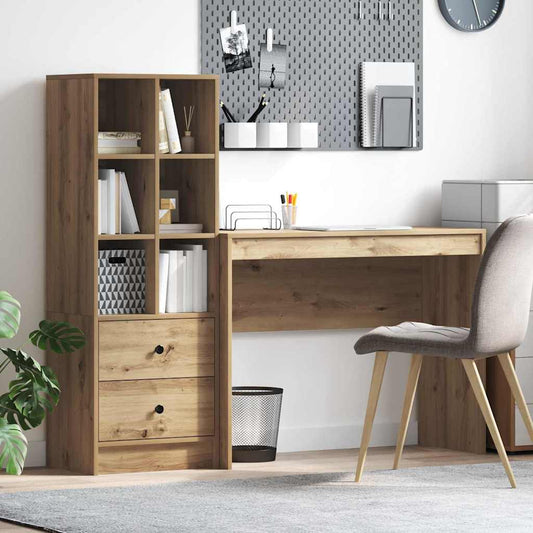 Schreibtisch mit Schubladen 2 pcs Artisan-Eiche