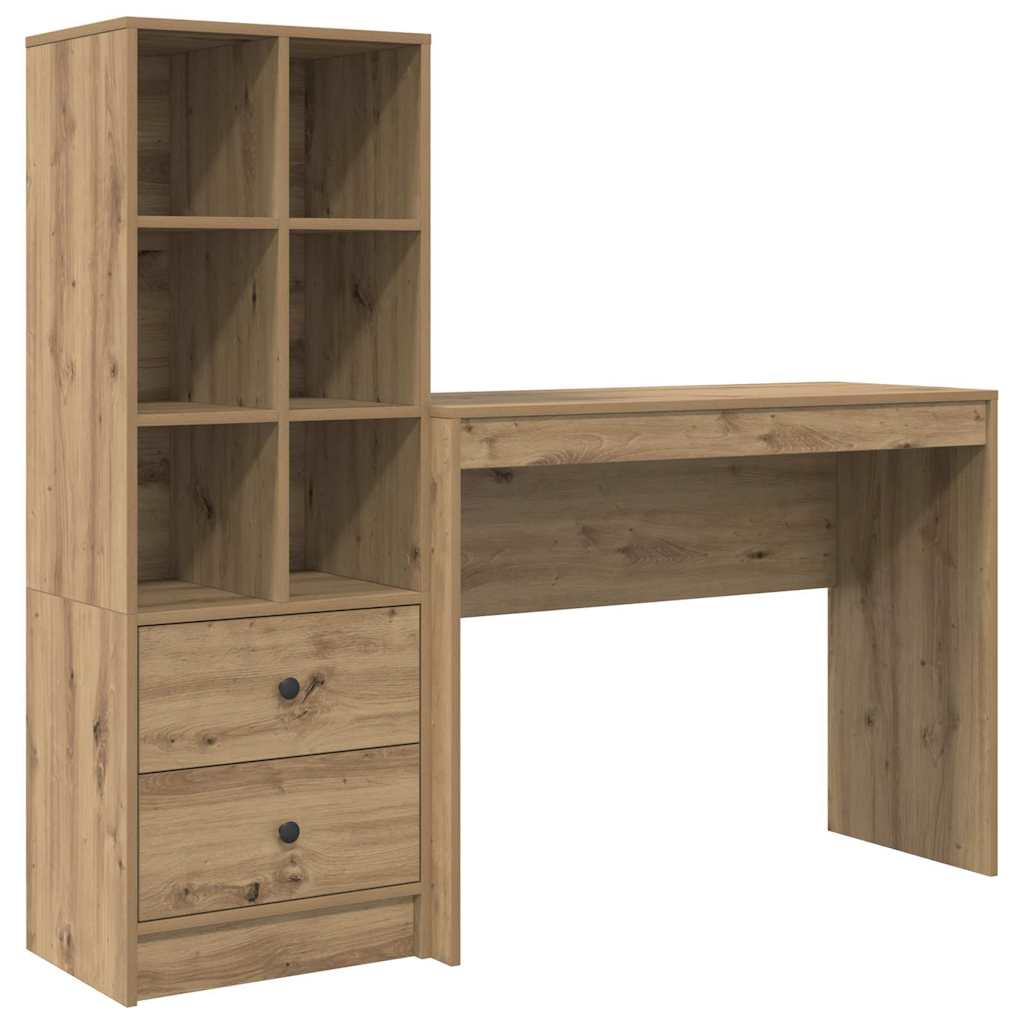 Schreibtisch mit Schubladen 2 pcs Artisan-Eiche