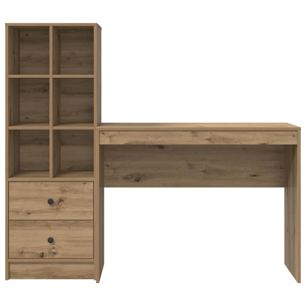 Schreibtisch mit Schubladen 2 pcs Artisan-Eiche