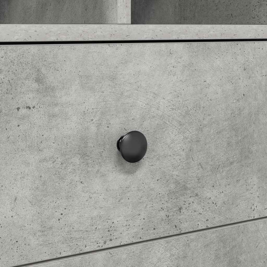 Bureau avec tiroirs 2 pcs Béton Gris