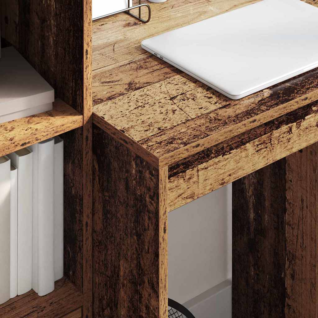 Desk with drawers 2 pcs reclaimed wood
