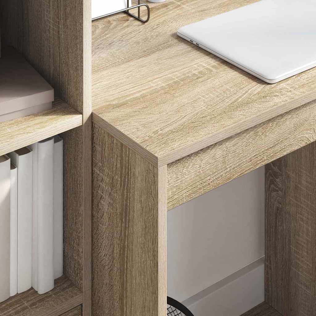 Desk with Drawers 2 pcs Sonoma Oak