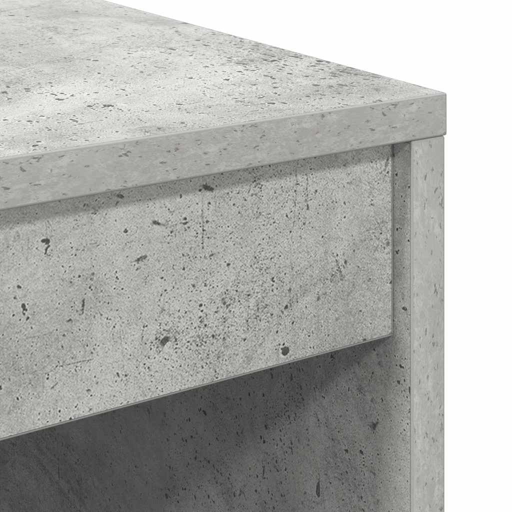 Bureau avec tiroirs 2 pcs Gris béton