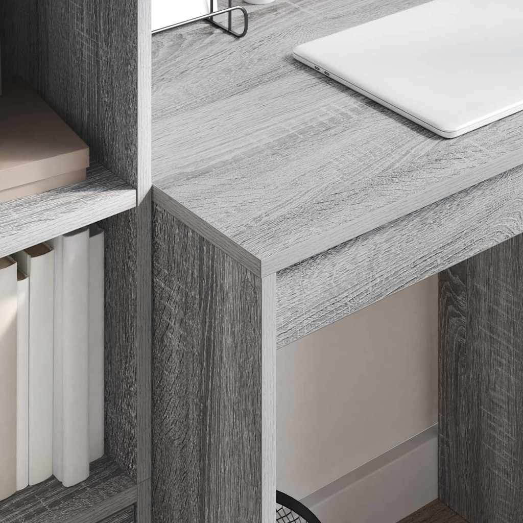 Desk with drawers 2 pcs Sonoma Grey