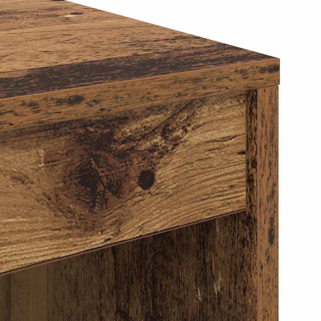 Desk with Drawers 2 pcs Reclaimed Wood
