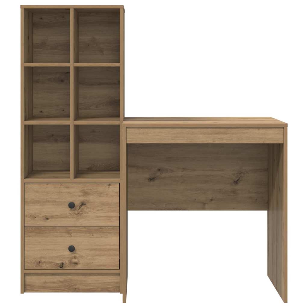 Schreibtisch mit Schubladen 2 pcs Artisan-Eiche