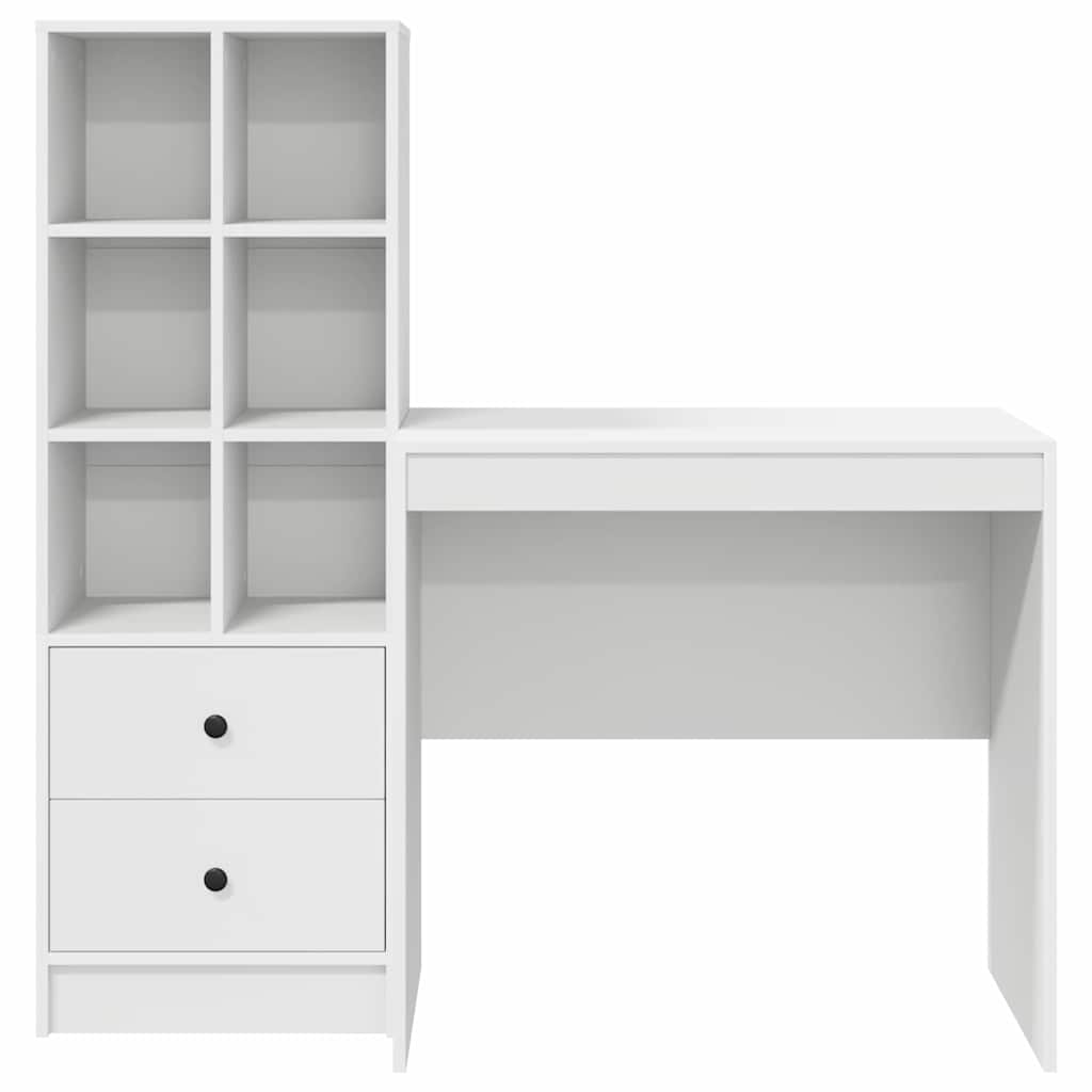 Desk with drawers 2 pcs White