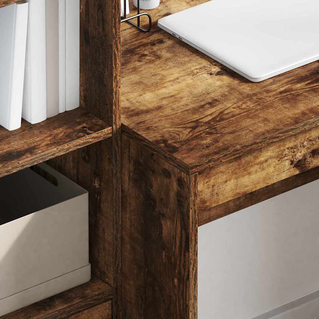 Desk with drawers 2 pcs Smoked Oak