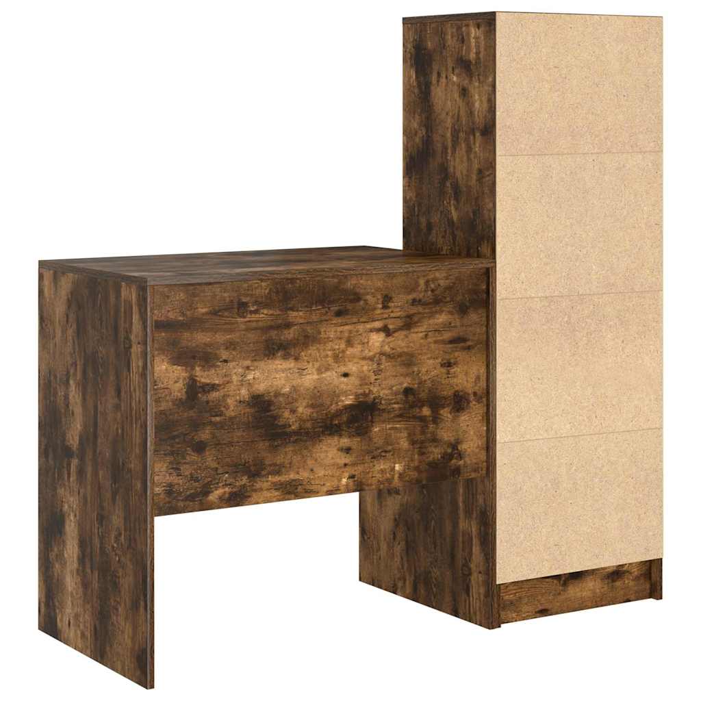 Desk with drawers 2 pcs Smoked Oak