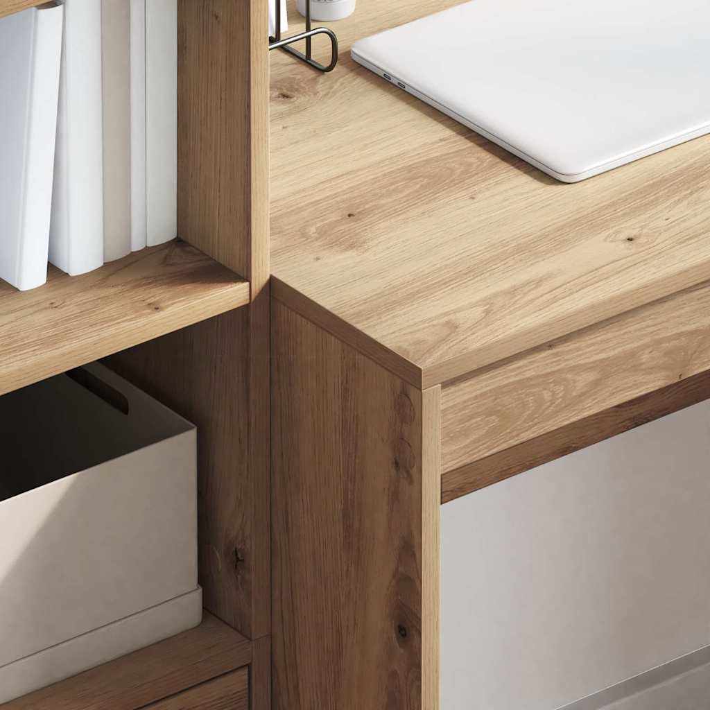 Desk with Drawers 2 pcs Artisan Oak