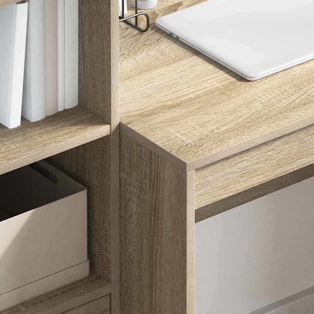 Schreibtisch mit Schubladen 2 pcs Sonoma-Eiche