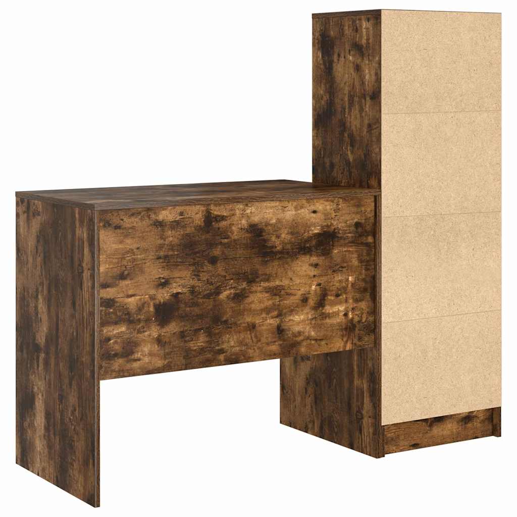 Desk with drawers 2 pcs Smoked Oak
