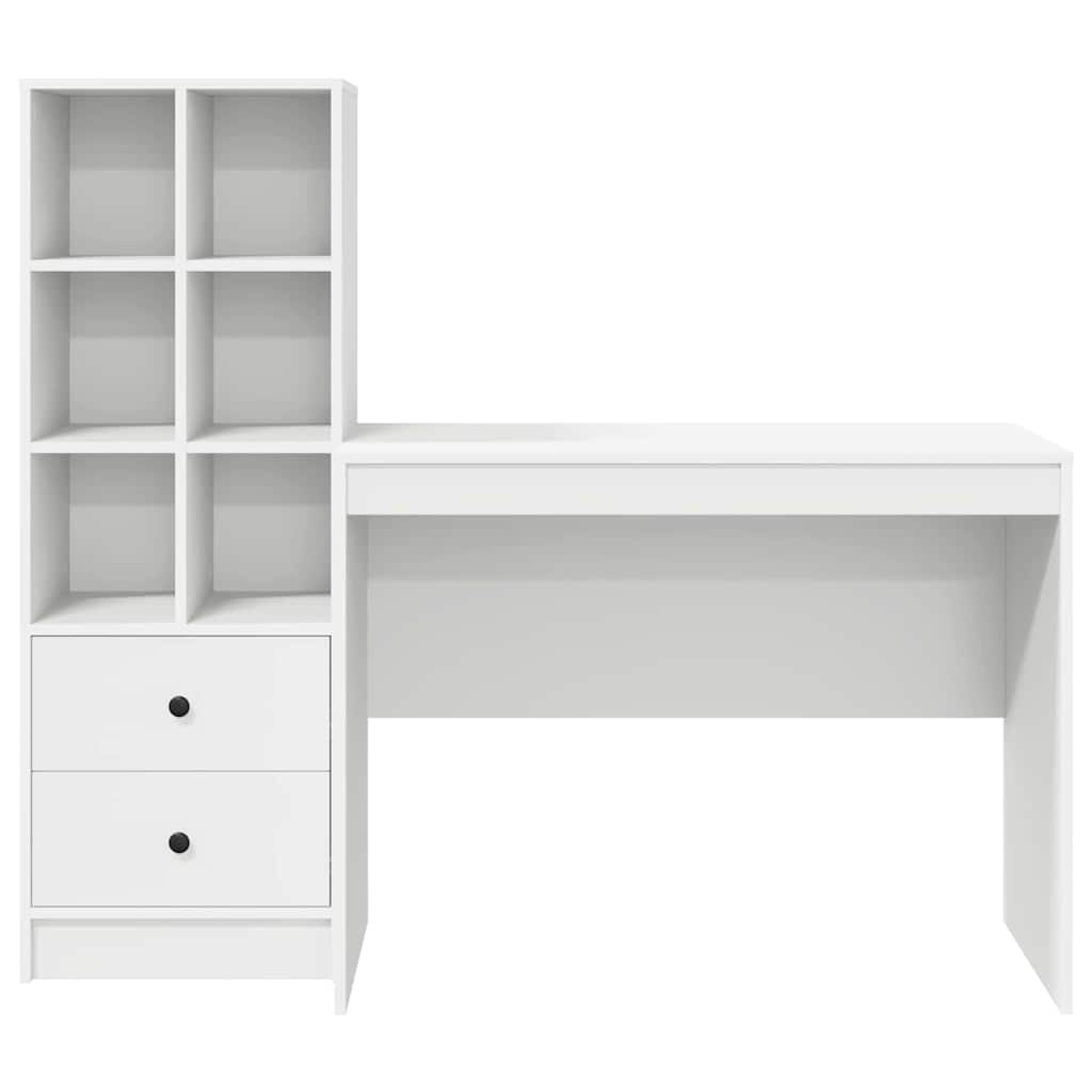 Desk with drawers 2 pcs White