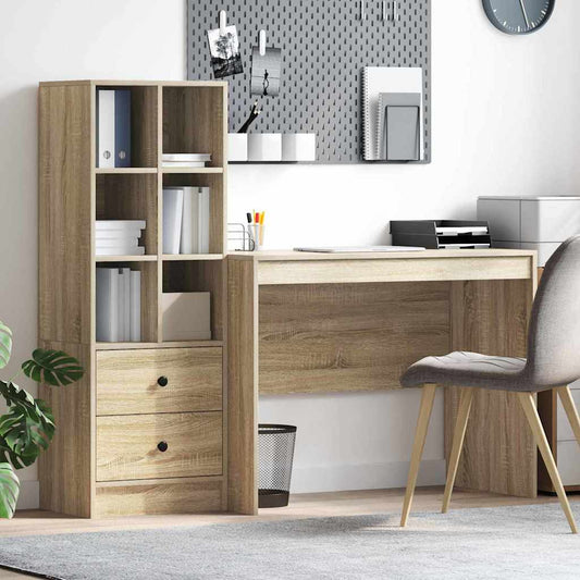 Schreibtisch mit Schubladen 2 pcs Sonoma-Eiche