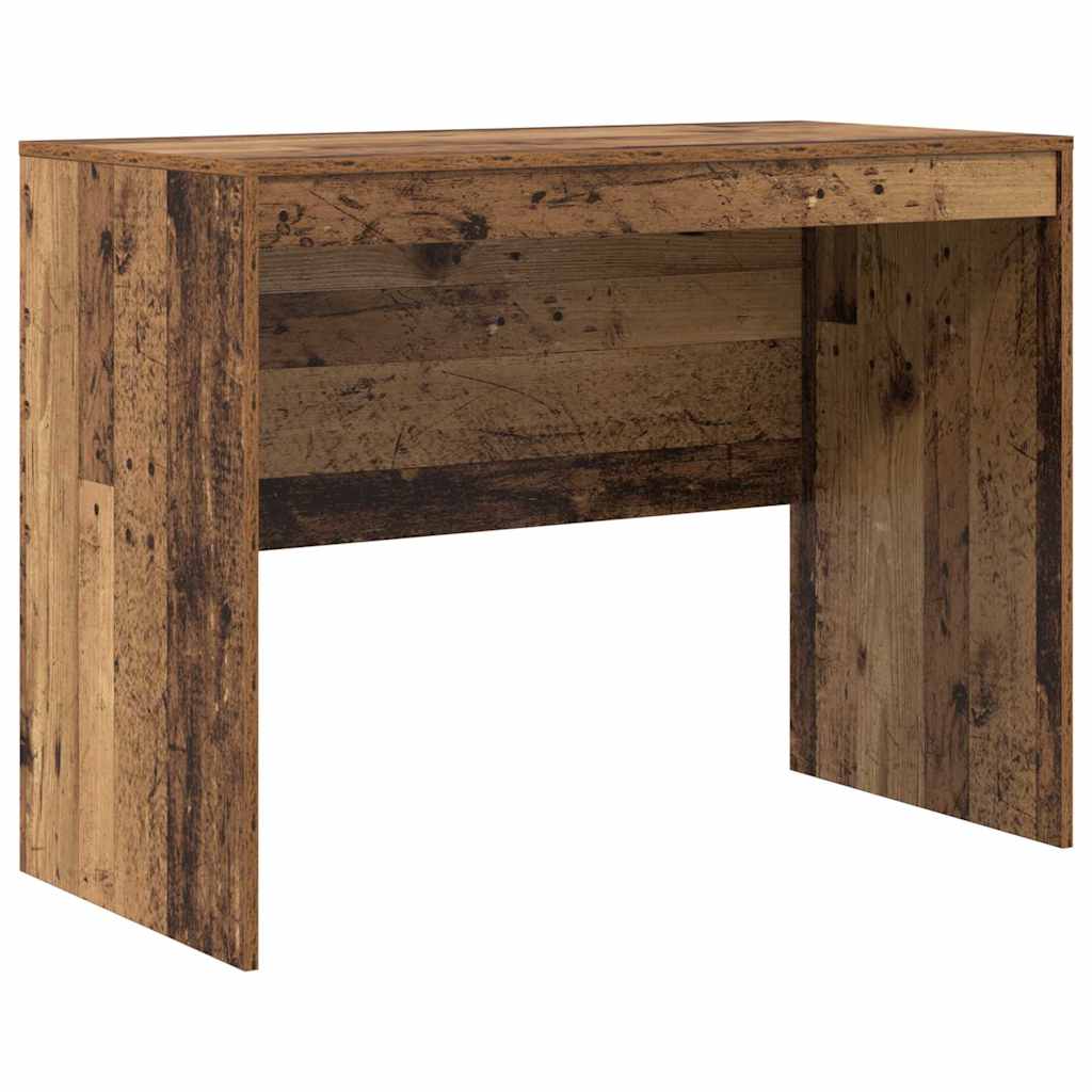 Desk with Drawers 2 pcs Reclaimed Wood