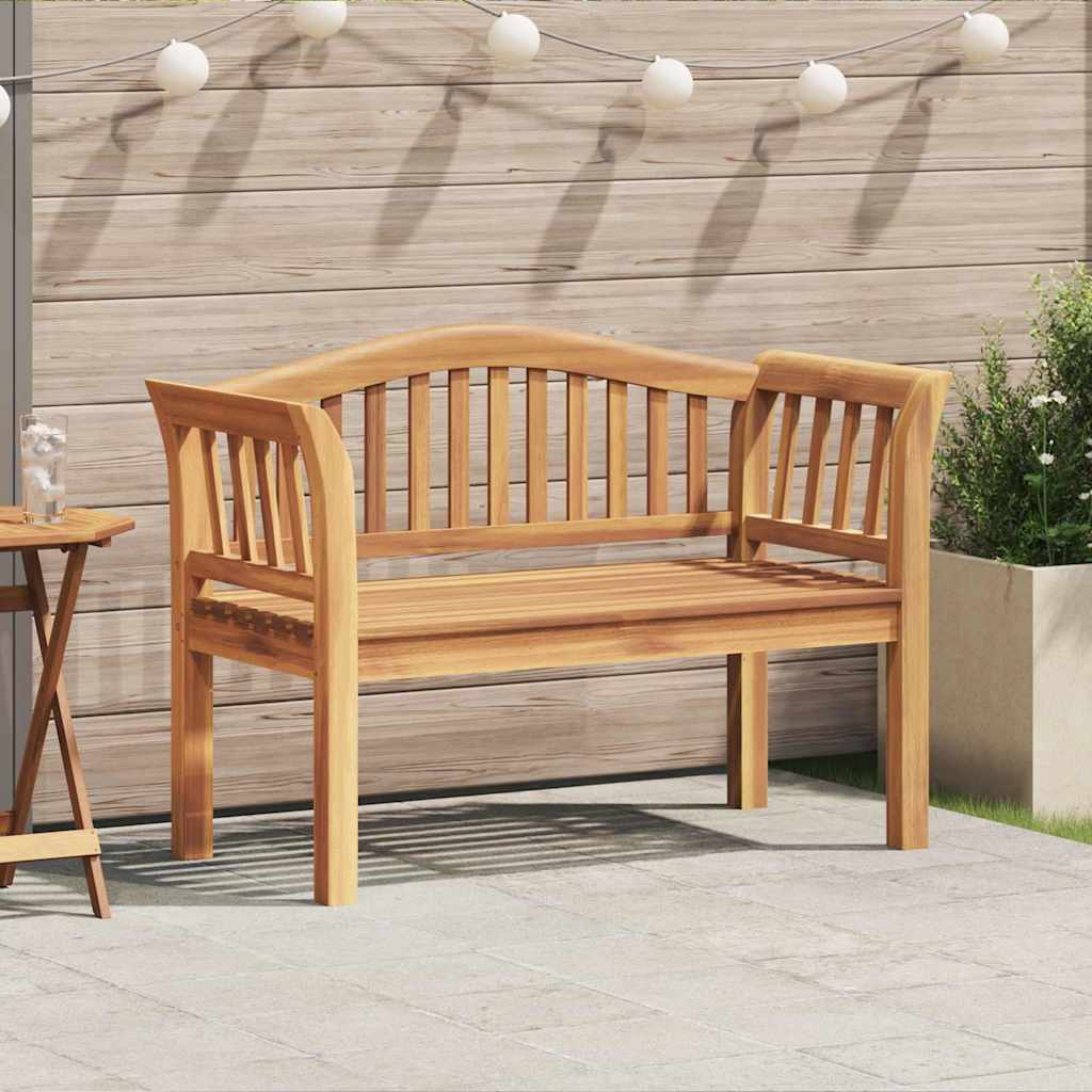 Bank Braun 120 x 53,5 x 85 cm Massivholz Teak