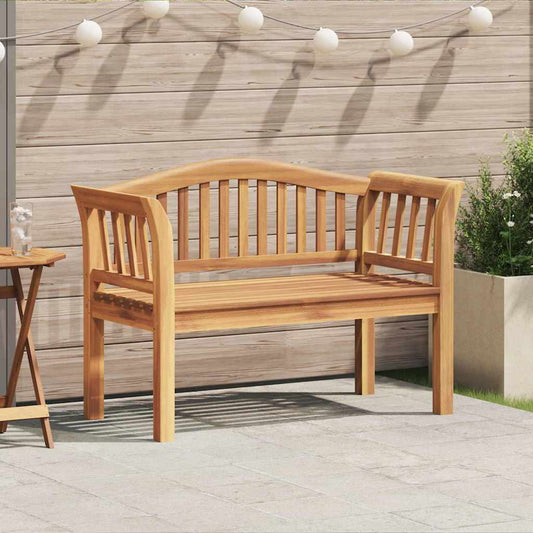 Bank Braun 120 x 53,5 x 85 cm Massivholz Teak