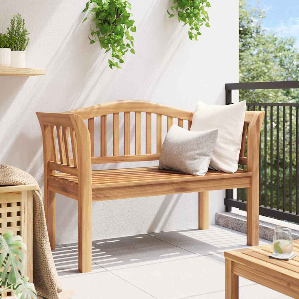 Bank Braun 120 x 53,5 x 85 cm Massivholz Teak