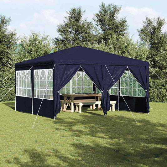 Party-Zelt Blau 400 x 400 x 266 cm Polyethylen