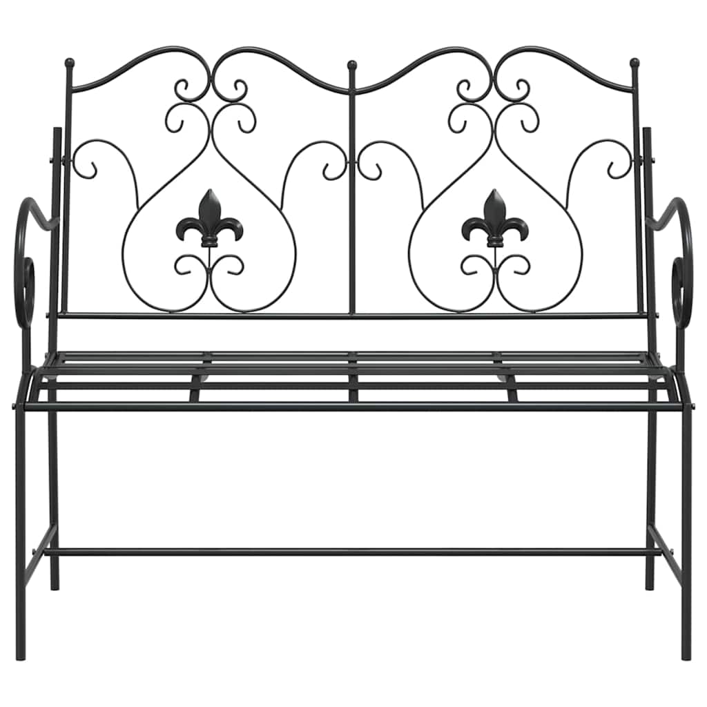 Gartenbank Schwarz 104 x 54 x 93 cm Stahl