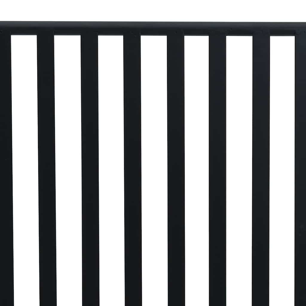 Gartenbank Schwarz 103,5 x 51,5 x 90 cm Stahl