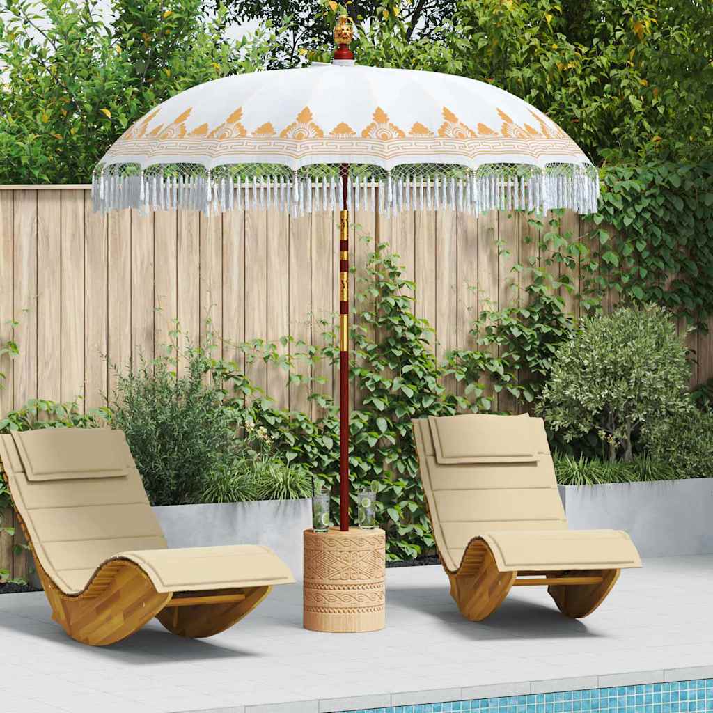 Balinesischer Sonnenschirm Creme 215 x 215 x 260 cm
