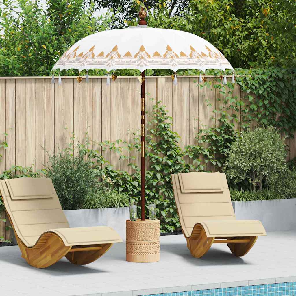 Balinesischer Sonnenschirm Creme 185 x 185 x 260 cm
