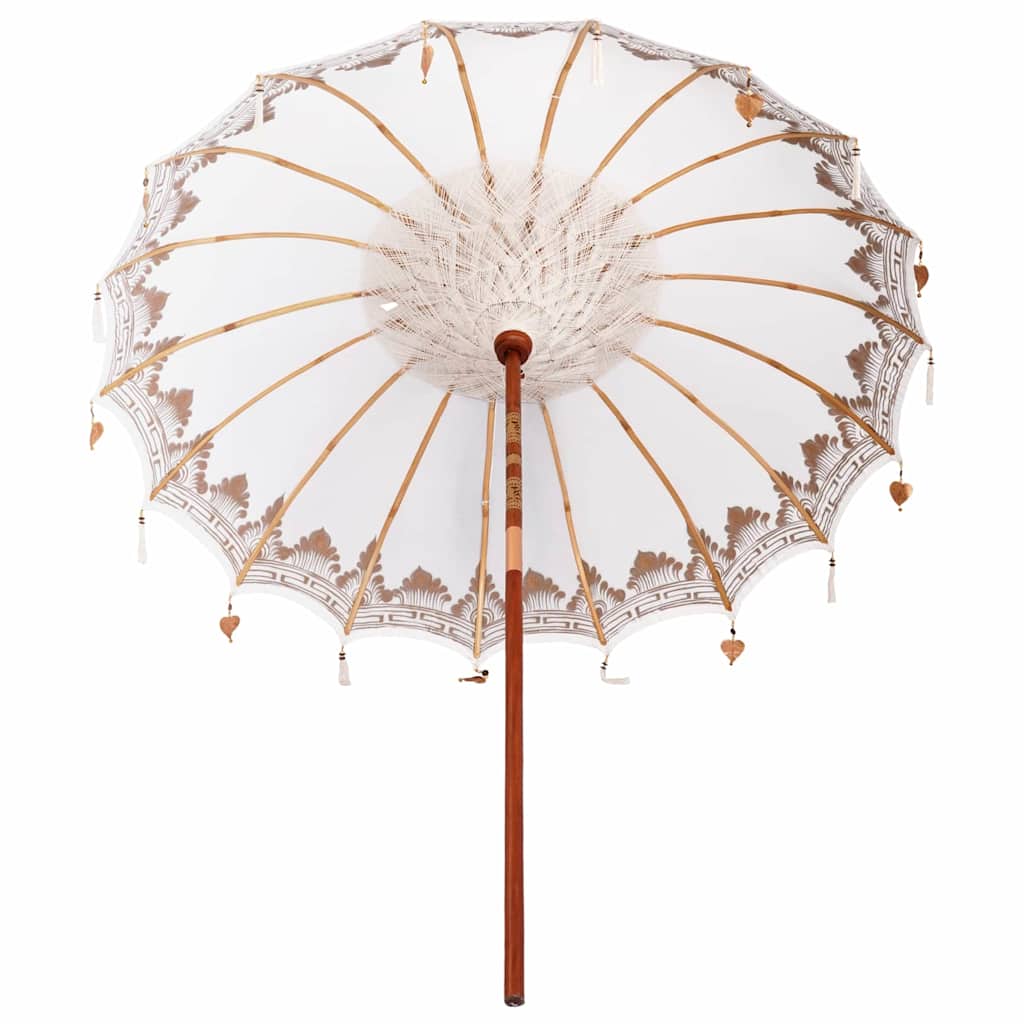 Balinesischer Sonnenschirm Creme 215 x 215 x 260 cm