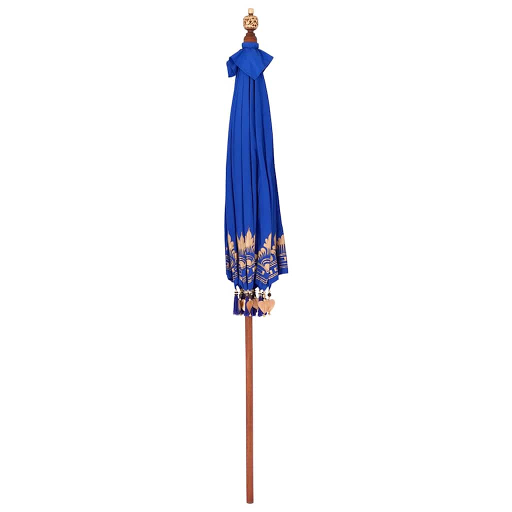 Balinesischer Sonnenschirm Blau 215 x 215 x 260 cm
