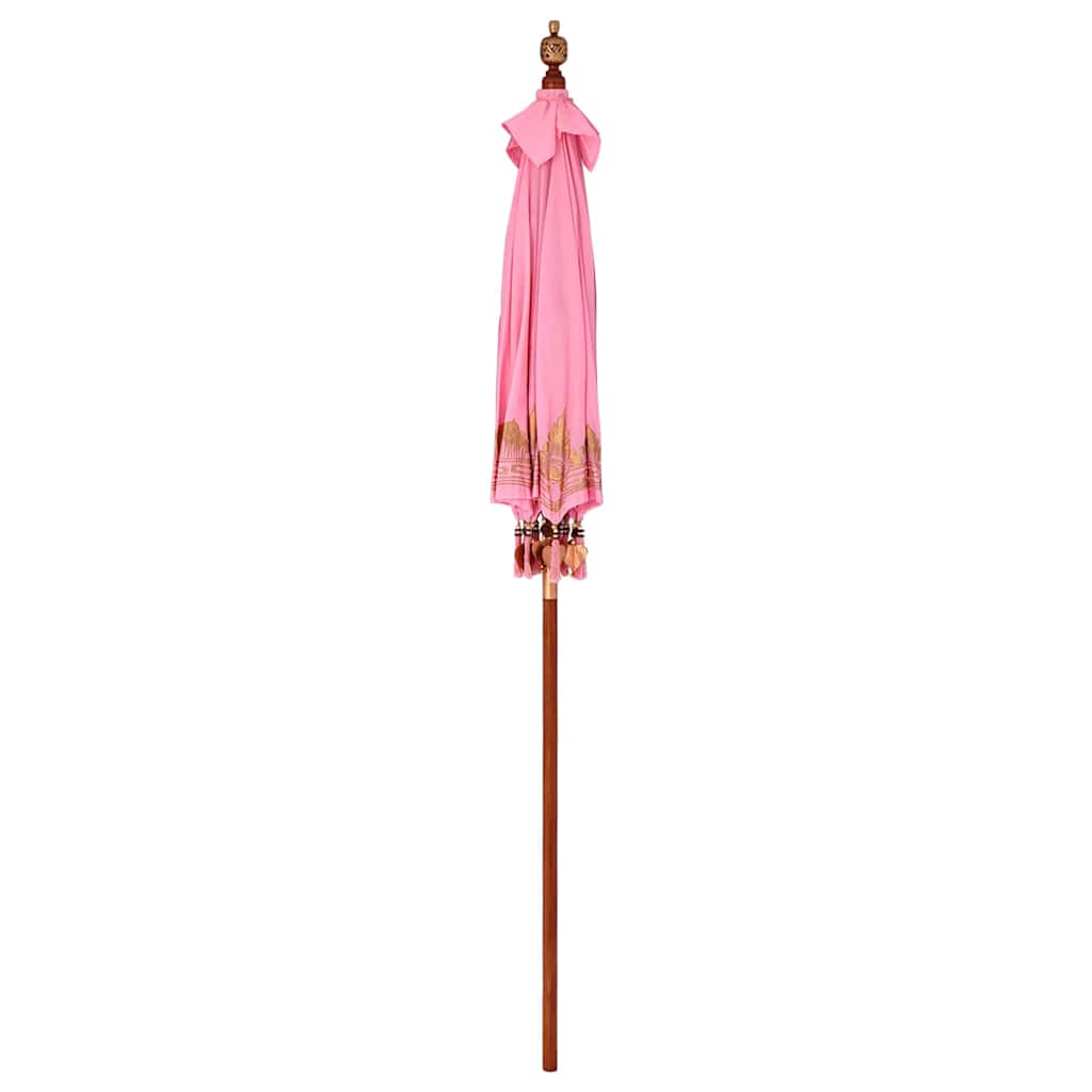 Balinesischer Sonnenschirm Rosa 185 x 185 x 260 cm