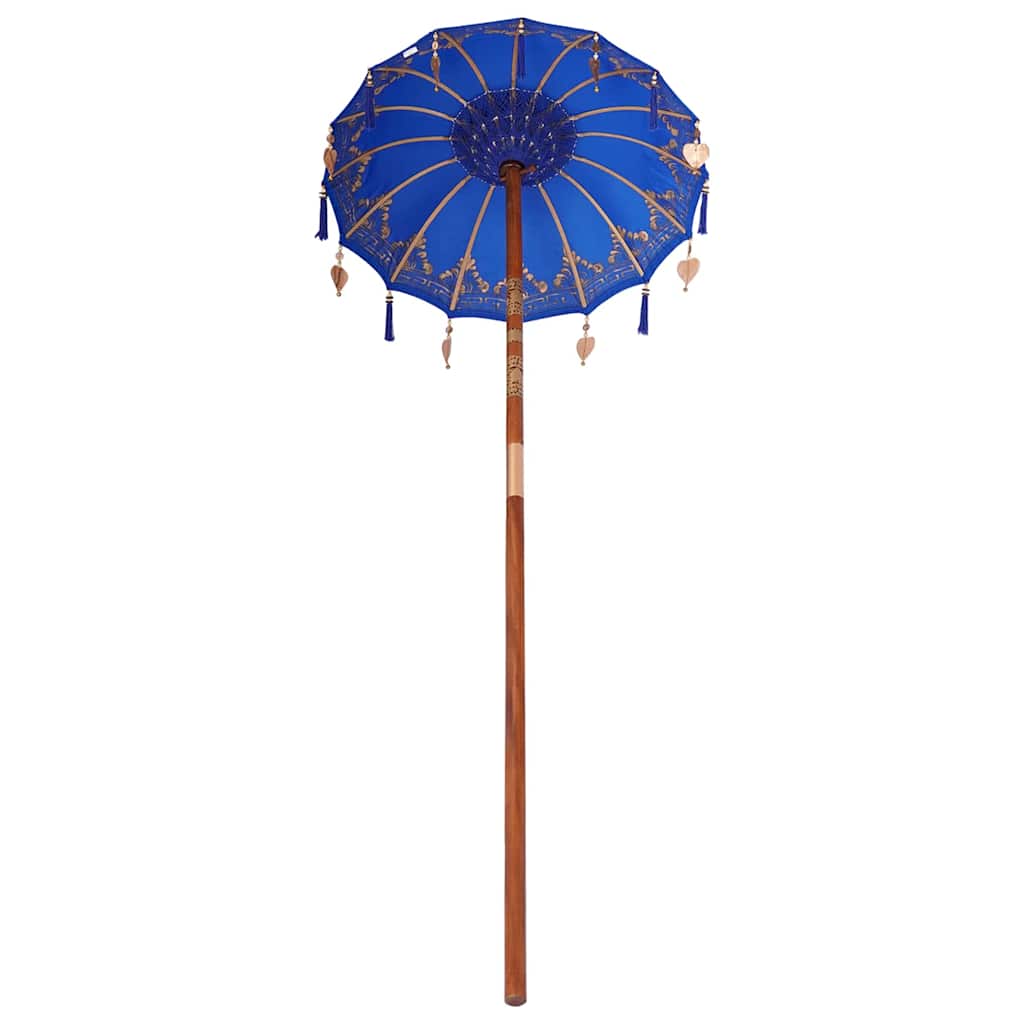 Balinesischer Sonnenschirm Blau 125 x 125 x 260 cm