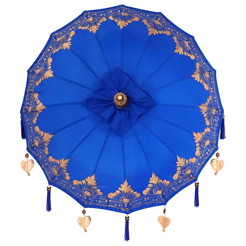 Balinesischer Sonnenschirm Blau 125 x 125 x 260 cm