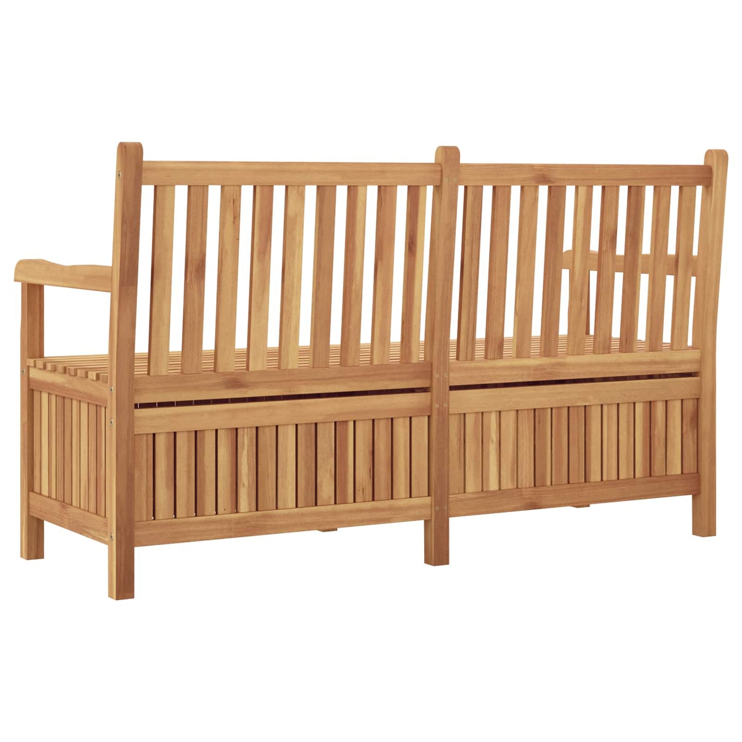 Bank mit Speicher Braun 150 x 60 x 90 cm Massivholz Teak