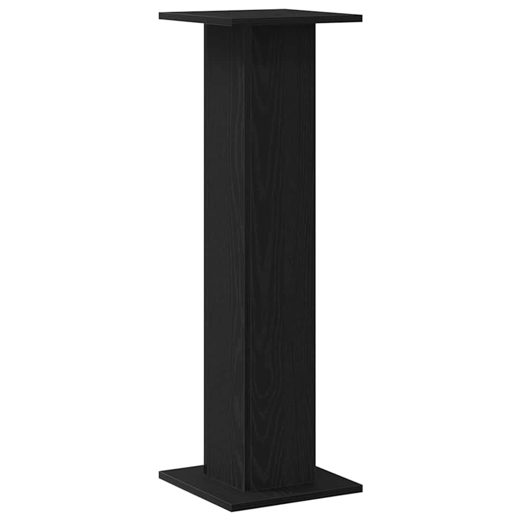Pflanzenständer 2 pcs Schwarz Eichen-Optik 30 x 30 x 95 cm