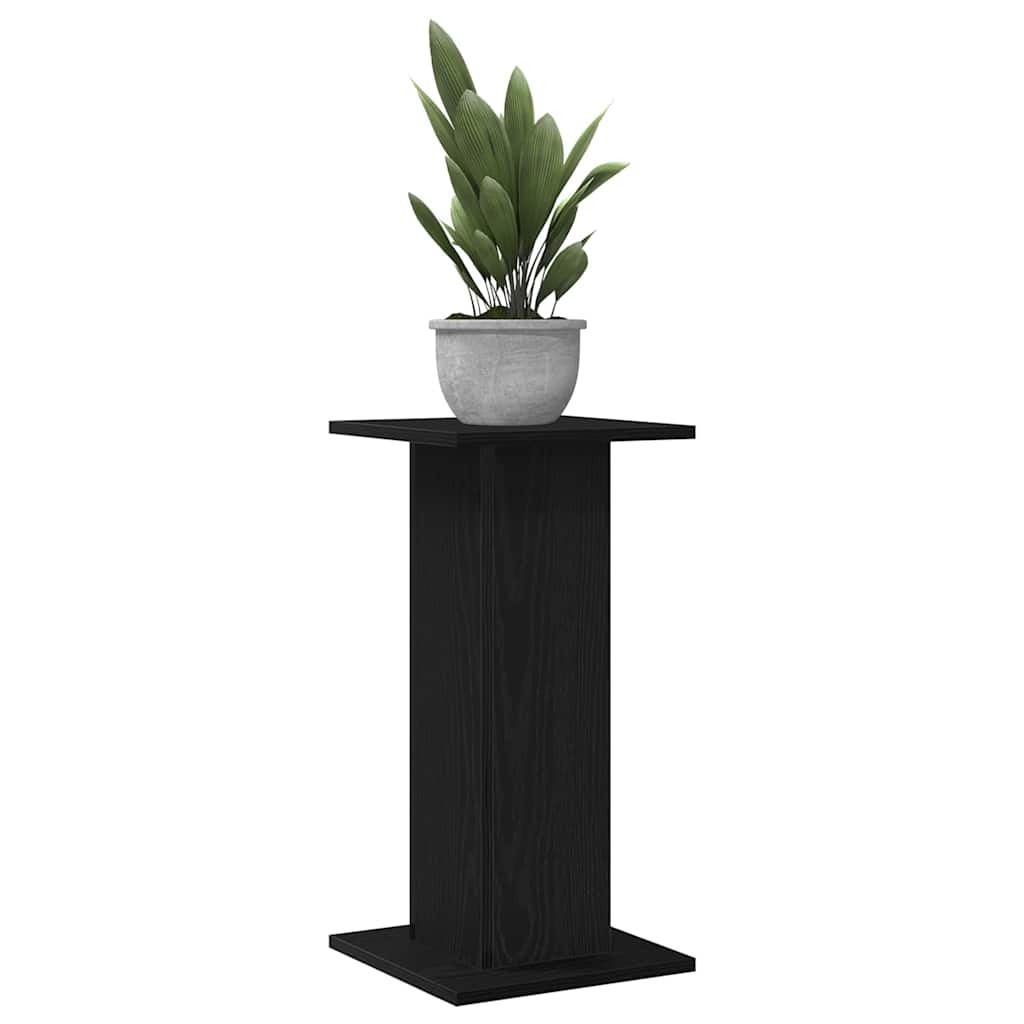 Plant Stand 2 pcs Black Oak-Look 30 x 30 x 60 cm