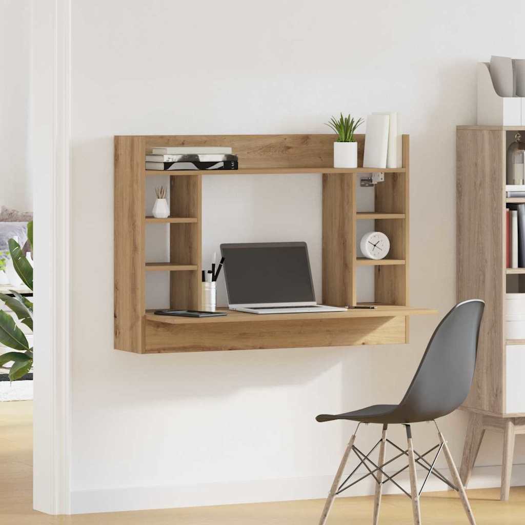 Wall-mounted table Artisan Oak 105 x 48 x 75 cm Engineered Wood