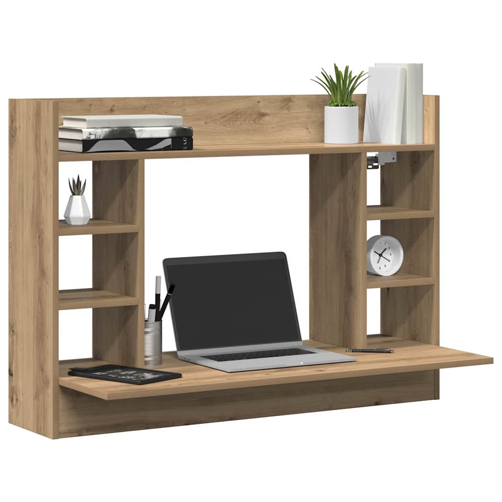 Wall-mounted table Artisan Oak 105 x 48 x 75 cm Engineered Wood