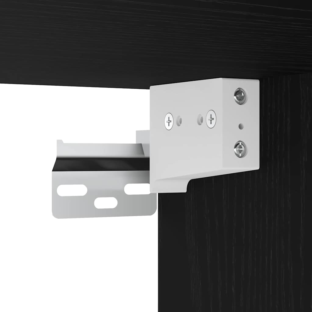Wandtisch Schwarz Eichen-Optik 105 x 48 x 75 cm Holzwerkstoff